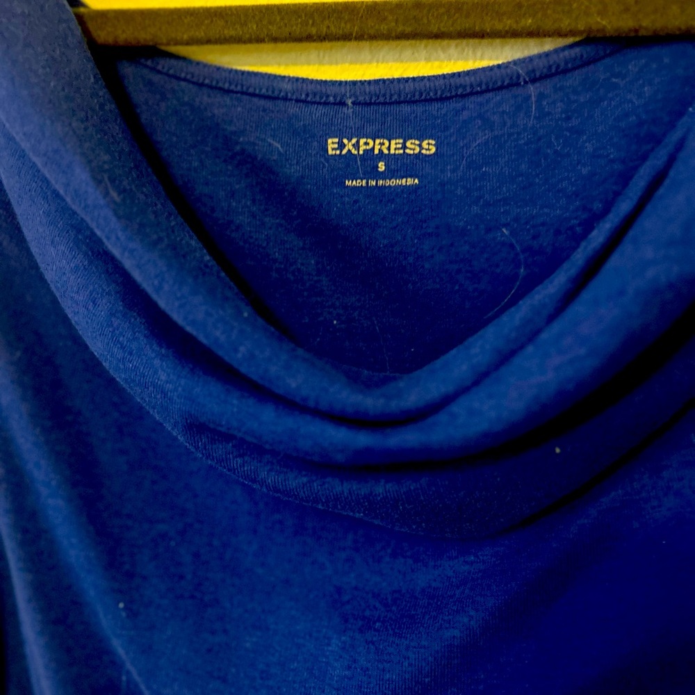 Sleeveless business casual shirt from Express.  It’s a small, but still fits